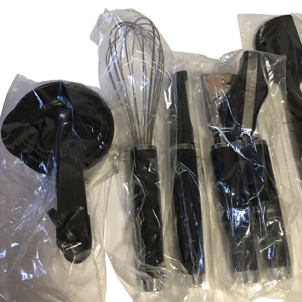 NIB Crofton New In Box PBA FREE 15 Pc Kitchen Tool Set Black Dishwasher …